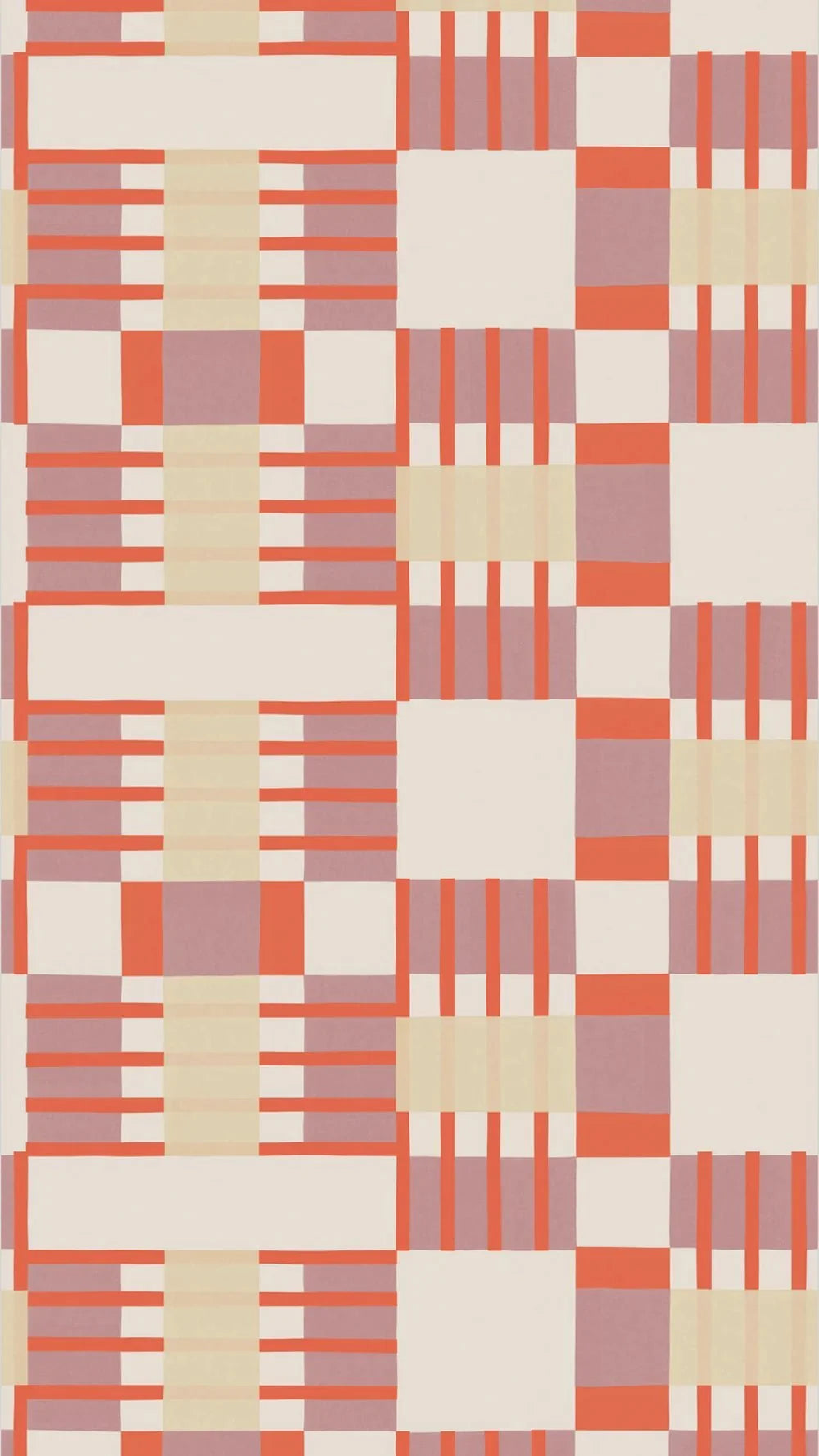 Behang Play at Slaep - Blocks Two Tone - Sabine van Vessem 
Grafisch geblokt behang in oranje, beige en roze tinten voor een frisse kinderkamer, tienerkamer, speelkamer of waar dan ook in huis