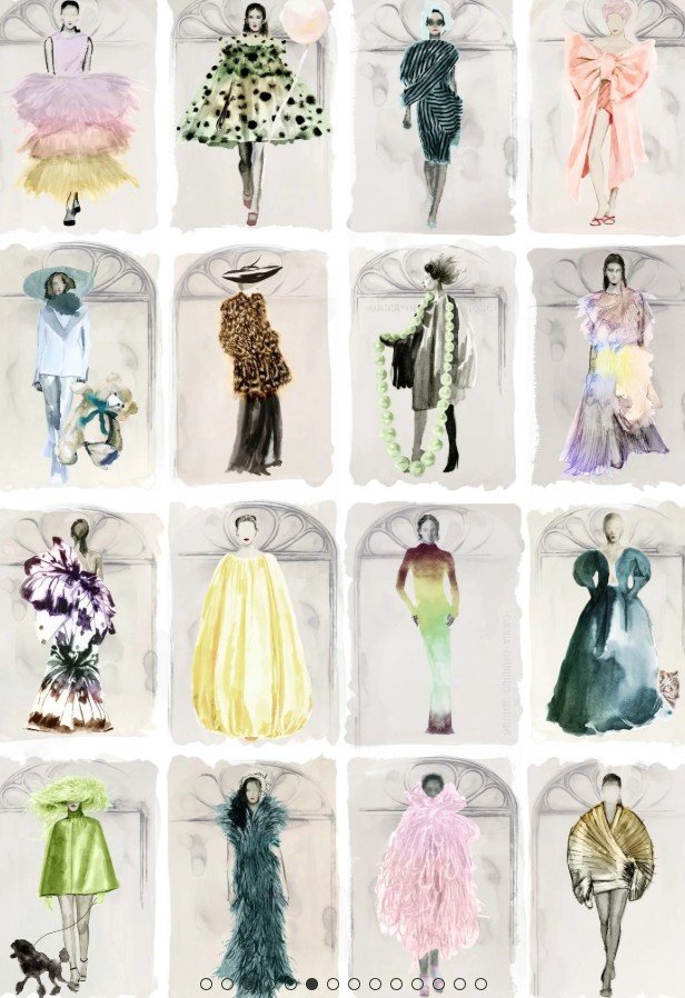 Couture Carousel with windows Pastel Pearl Couture Carousel with windows Pastel Pearl