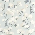 Cotton Flower Bleu acier
