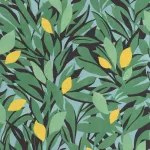 Cassis Vert feuille jaune