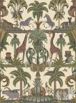 Afrika Kingdom Olijfgroen & Lentegroen op Crème