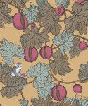 Frutto Proibito Print Room Blauw & Magenta op Metallic Goud