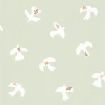 Colombe Vert d'eau blanc