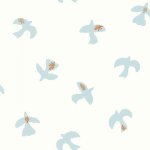 Colombe Blanc bleu ciel