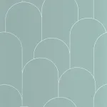 Ornament Vert d eau blanc